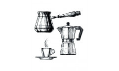 Samolepka Coffee 54321 Káva